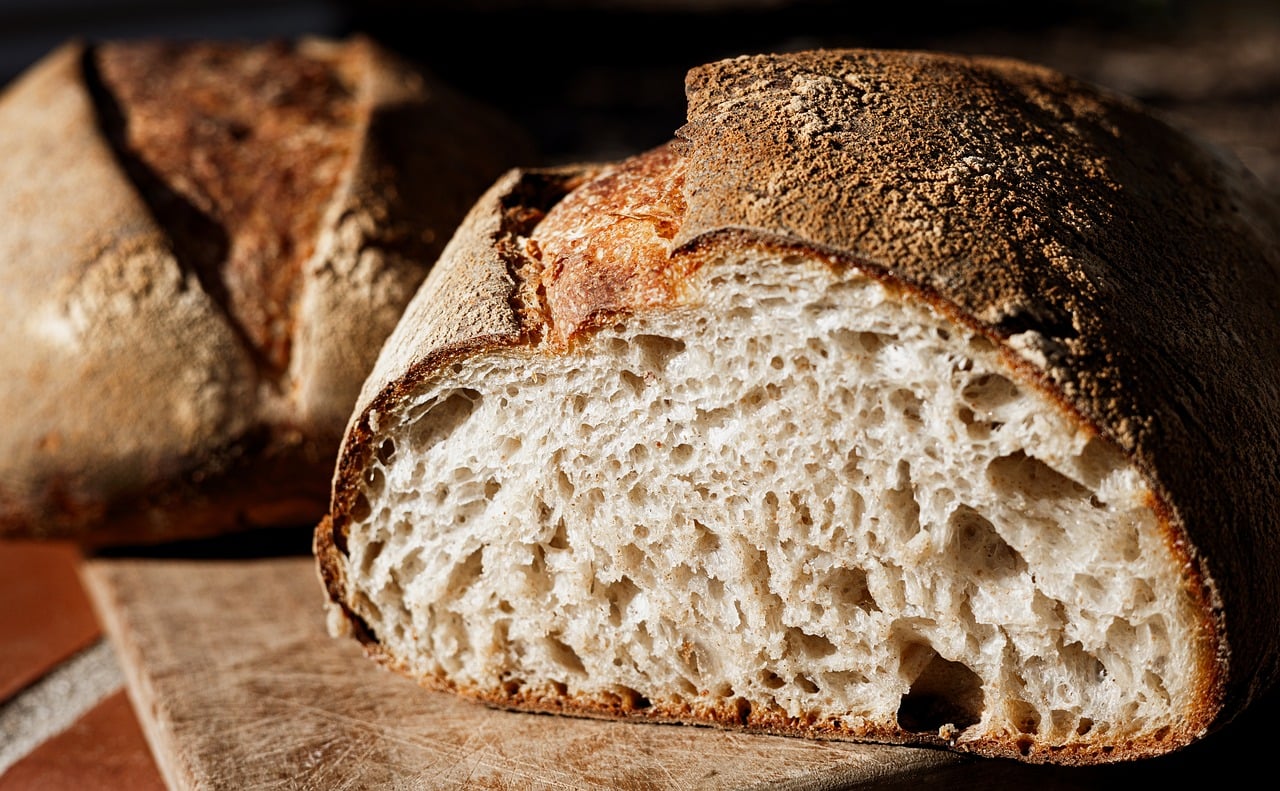 sourdough, bread, food, homemade, baking, fresh, baked, wheat, traditional, crust
